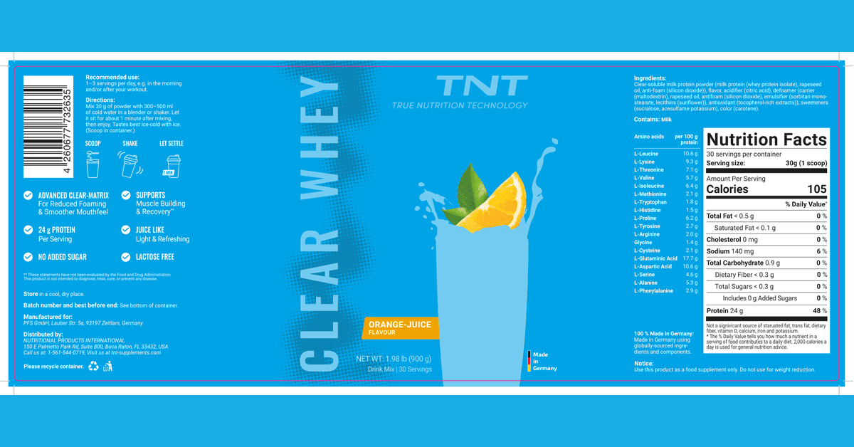 TNT Emphasizes CLEAR WHEY as Lightweight Protein Alternative for U.S. Market Expansion