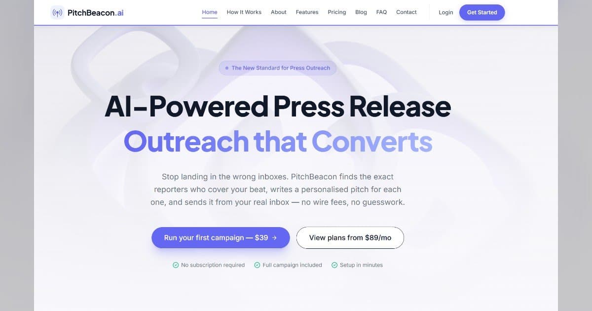 AI-Powered PitchBeacon Transforms Media Outreach for Startups