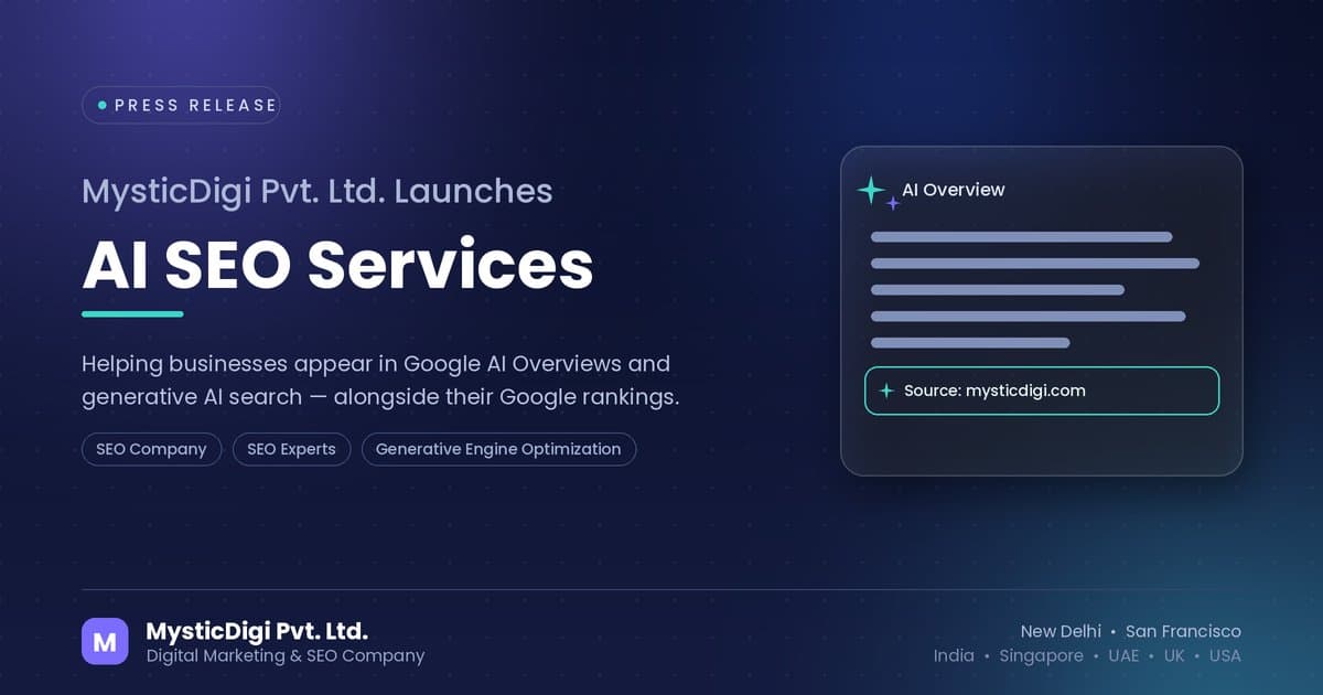 MysticDigi Launches AI SEO Practice for Visibility