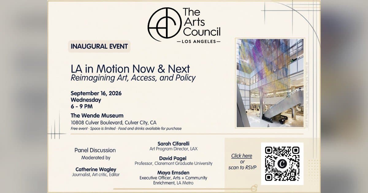 Arts Council of LA Launches Independent Nonprofit