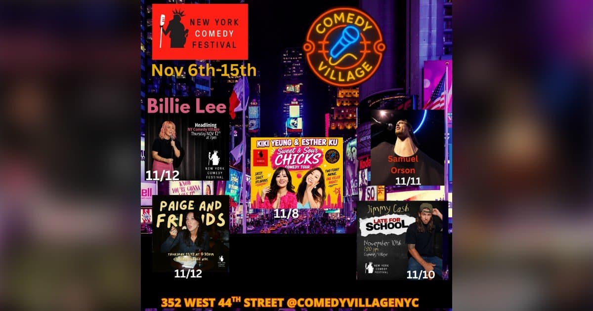 Comedy Village Hosts 2026 NY Comedy Festival Nov 6-15