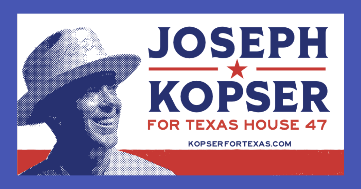 Joseph Kopser Announces Candidacy for Texas House District 47, Emphasizing Bipartisan Problem-Solving