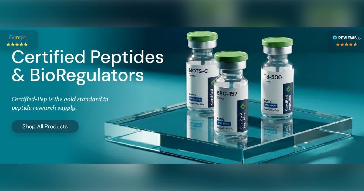 Certified-PEP Launches U.S.-Made Research Peptides