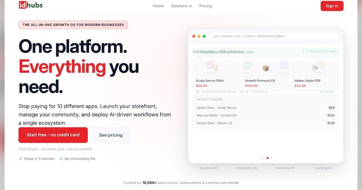 idhubs Replaces Software Stack with AI-Ready OS