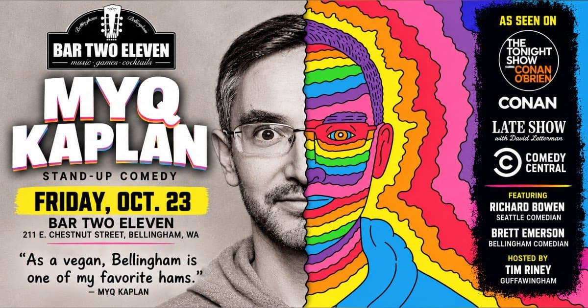 Myq Kaplan Headlines Comedy Show in Bellingham